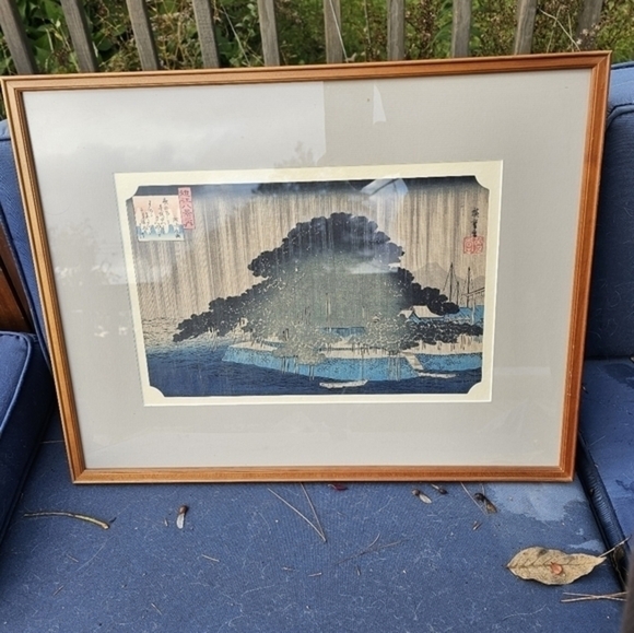 Vintage/antique Woodblock authenticated print‎ by Hiroshige Ando - Picture 11 of 14